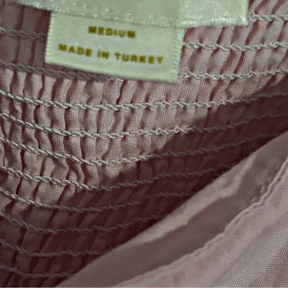 ANTHROPOLOGIE Pink Maeve Puff-Sleeve Smocked Mini Dress - Picture 11 of 17